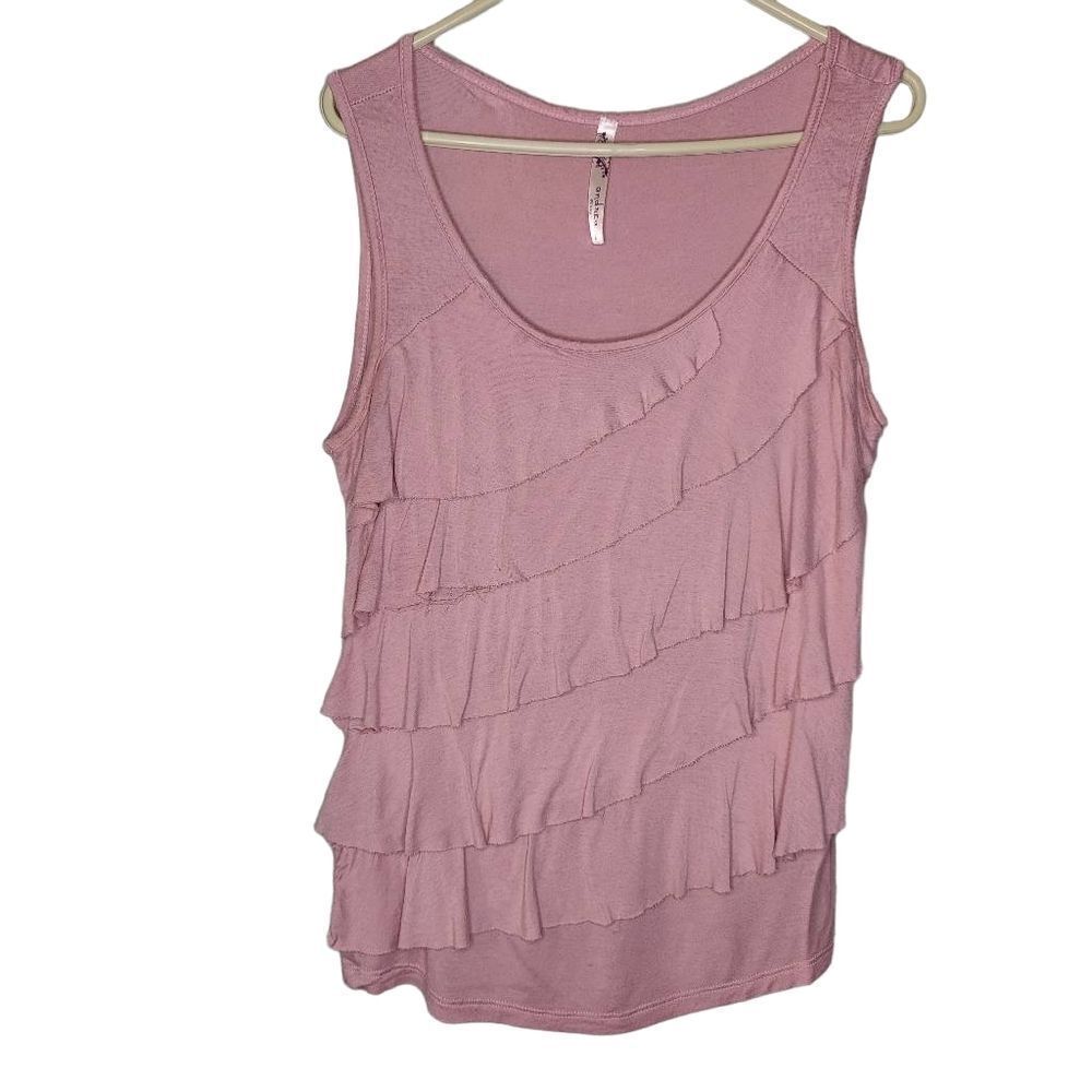 Andrea Missy Y2K Ruffle Front Blouse